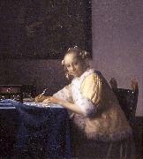 Johannes Vermeer, A lady writing.
